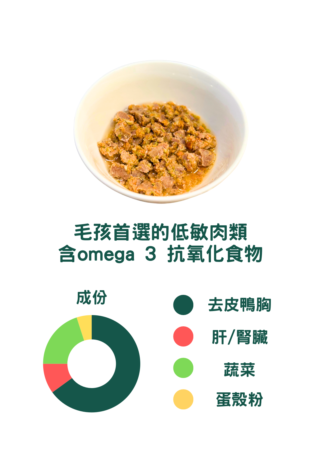 鴨肉鮮食包 100g