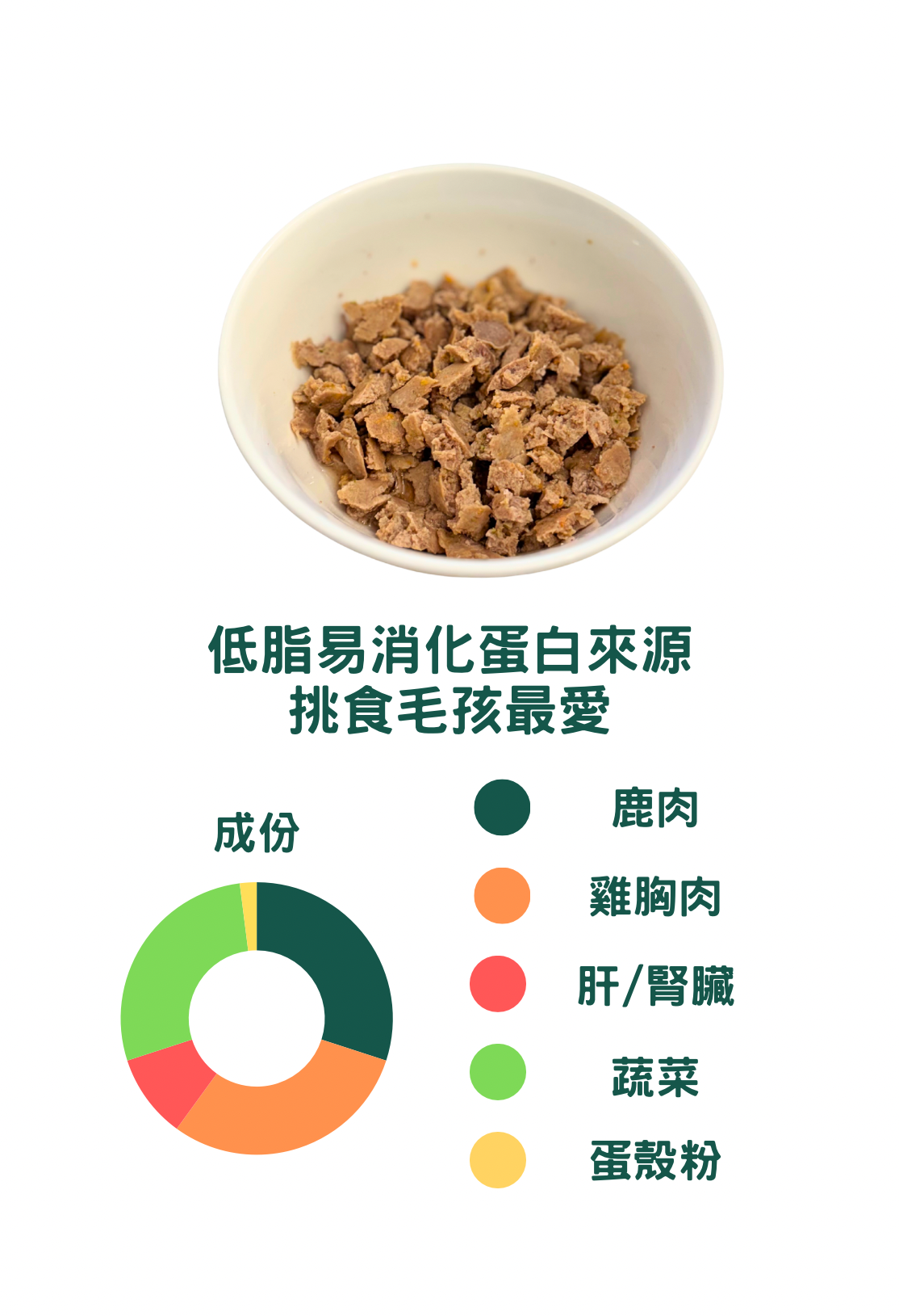 鹿肉雞胸鮮食包 100g