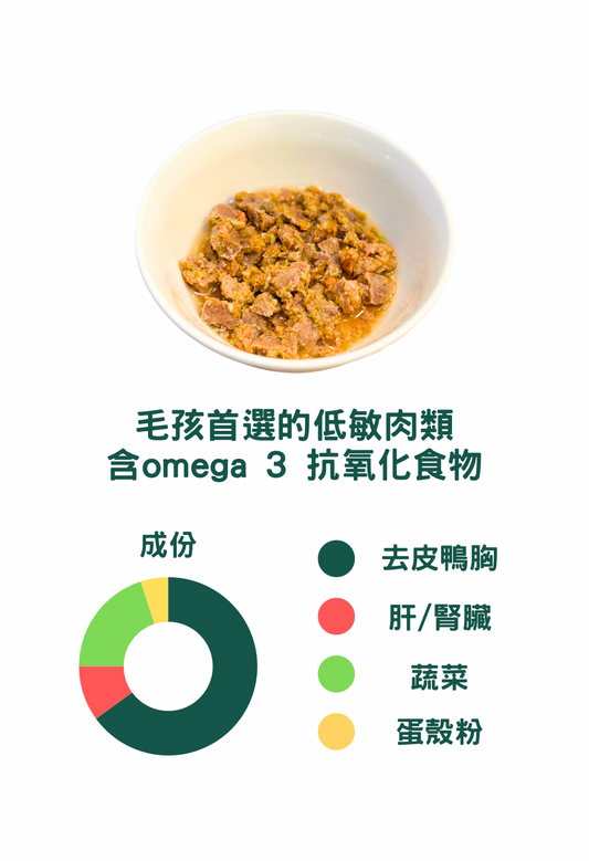 鴨肉鮮食包 100g