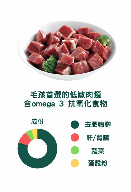 鴨肉鮮食包 100g